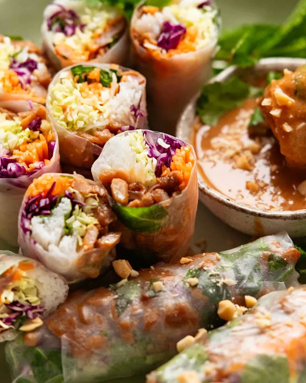 Lemongrass Chicken Rice Paper Rolls image